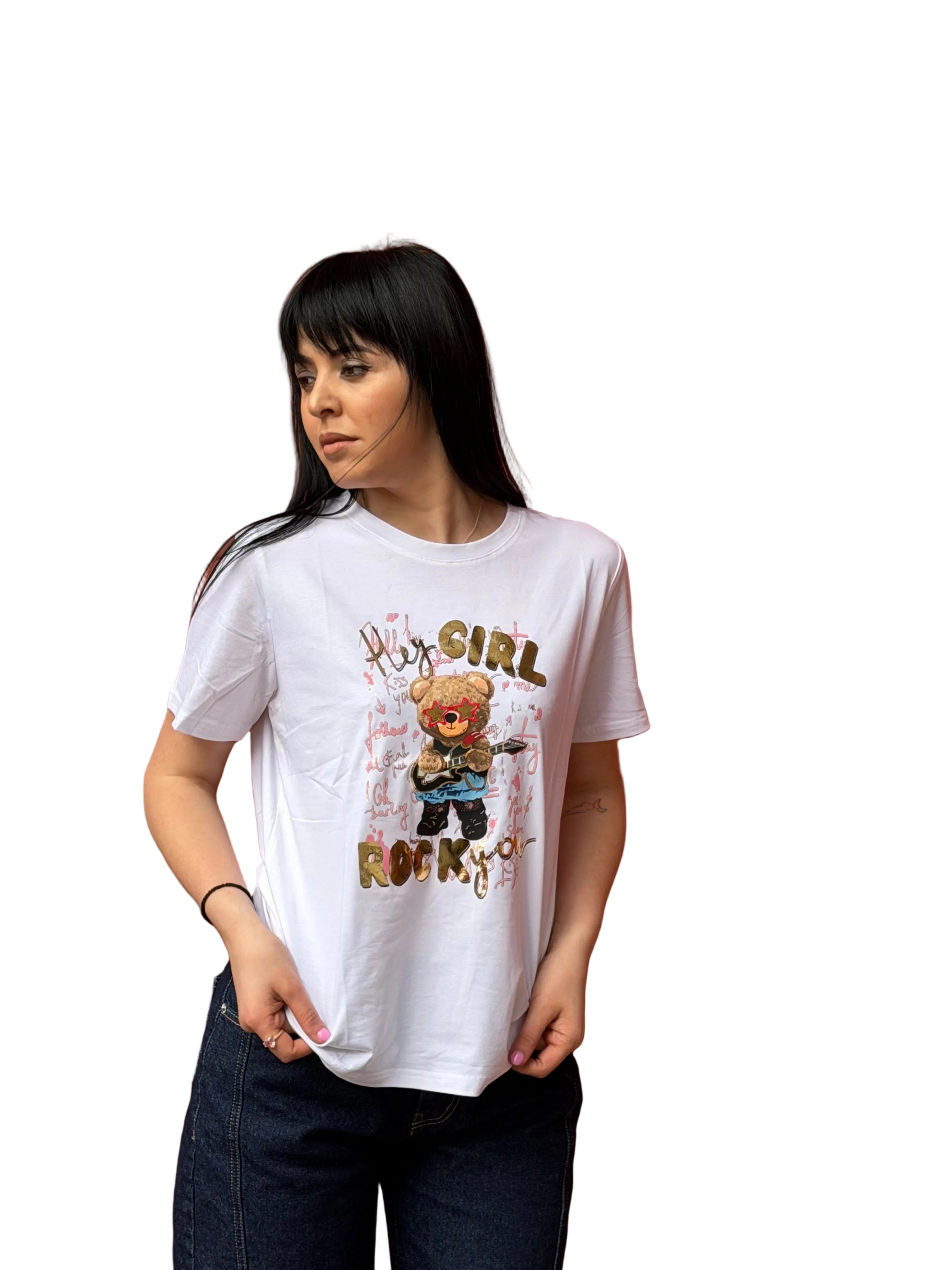 T-shirt Girl Rock