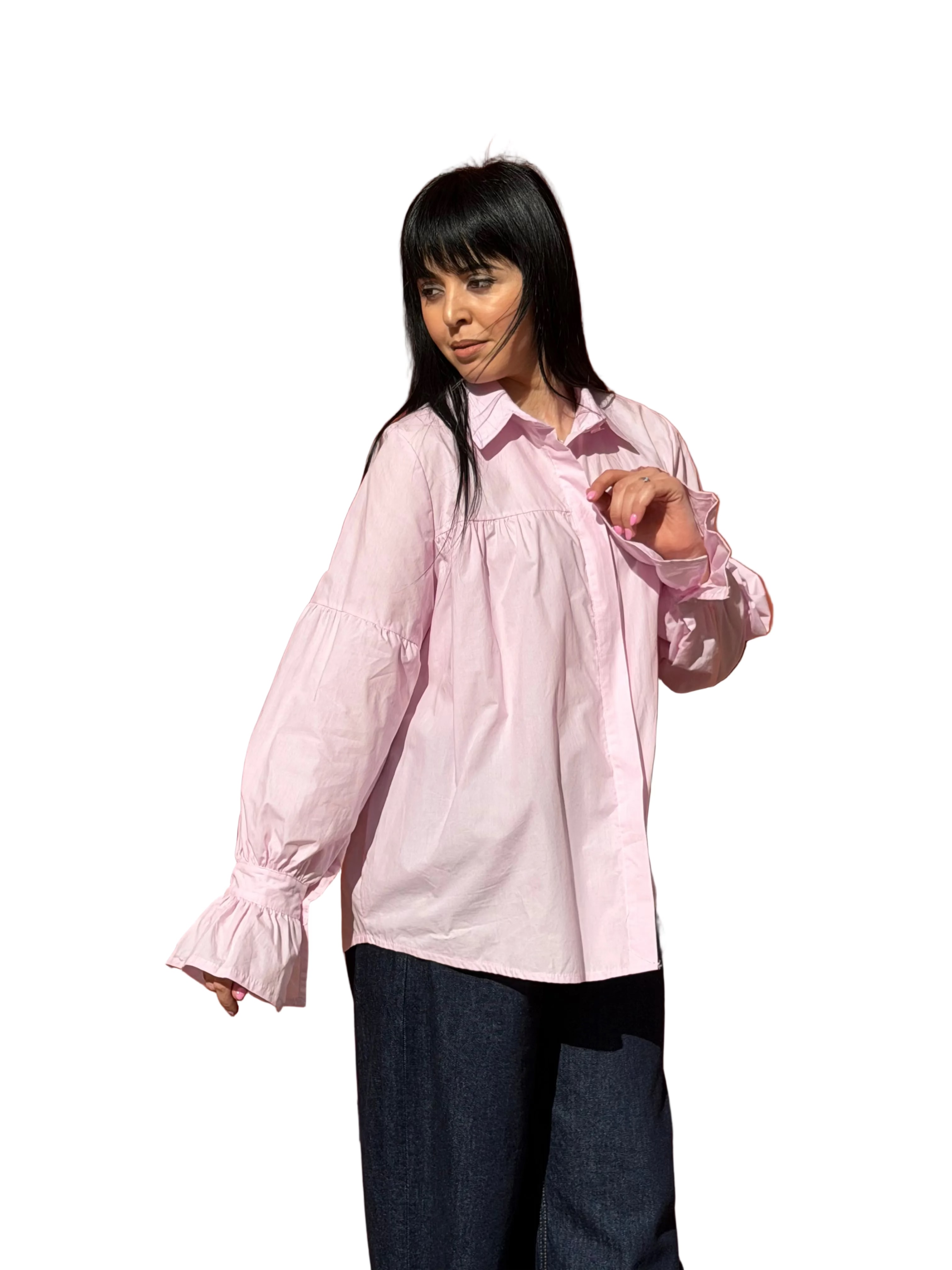 Camicia Polsino Volant